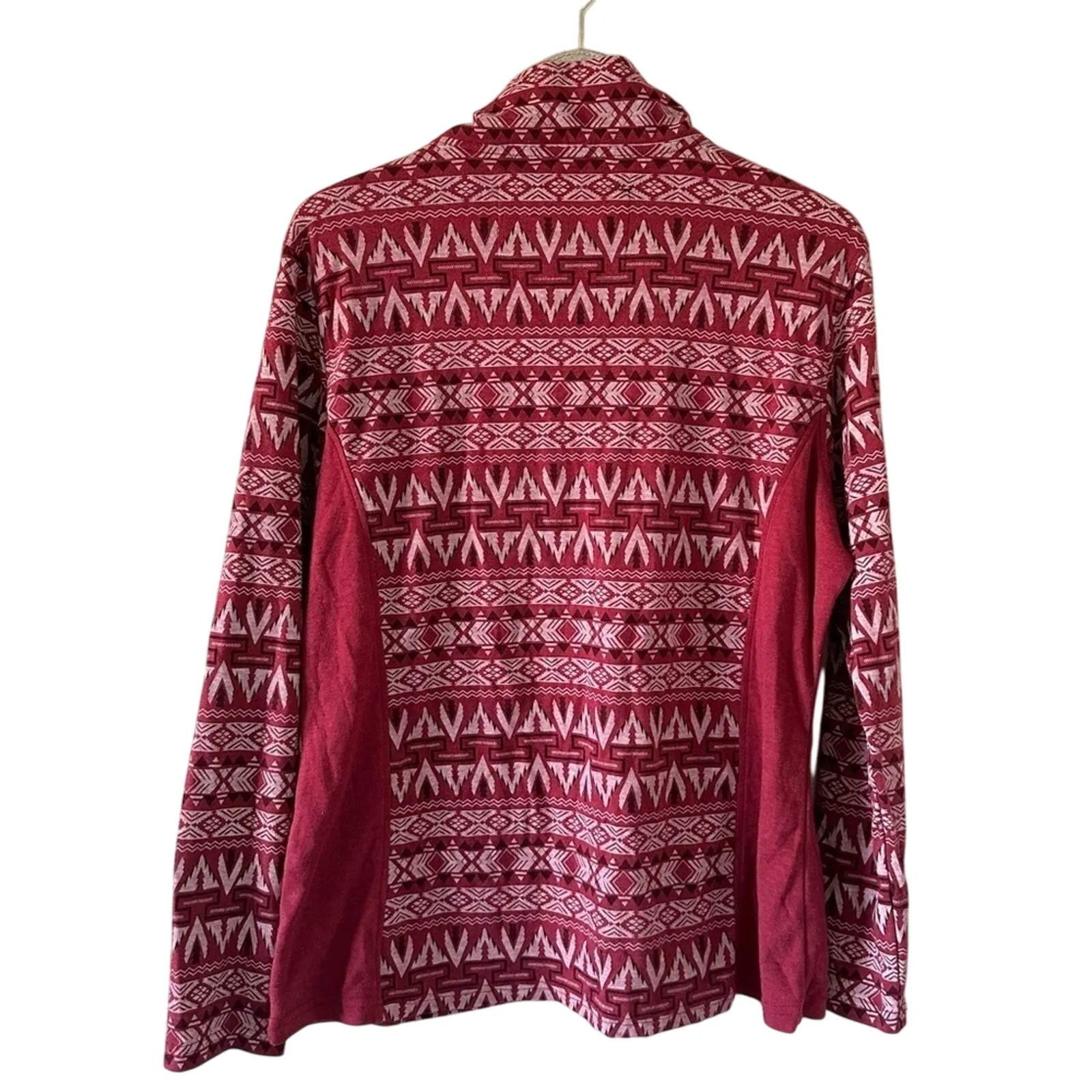 Powder River Outfitters Collection by Panhandle Red Quarter Zip Pullover Size XL - Image 3