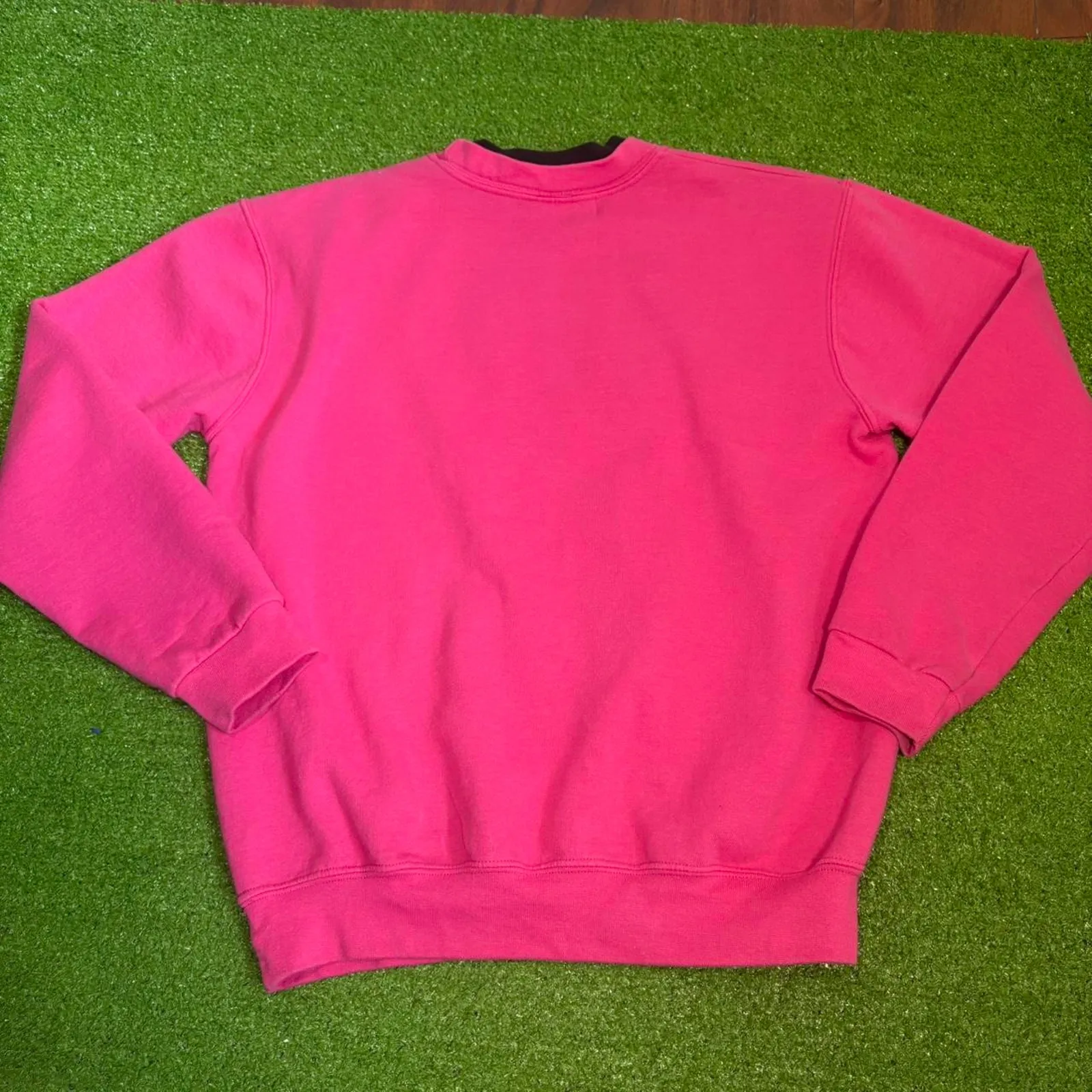 Vintage 90s Top Stitch‎ Black/Pink Butterfly Swearshirt Retro Cottage Grunge Y2K Pink Size M - Image 6