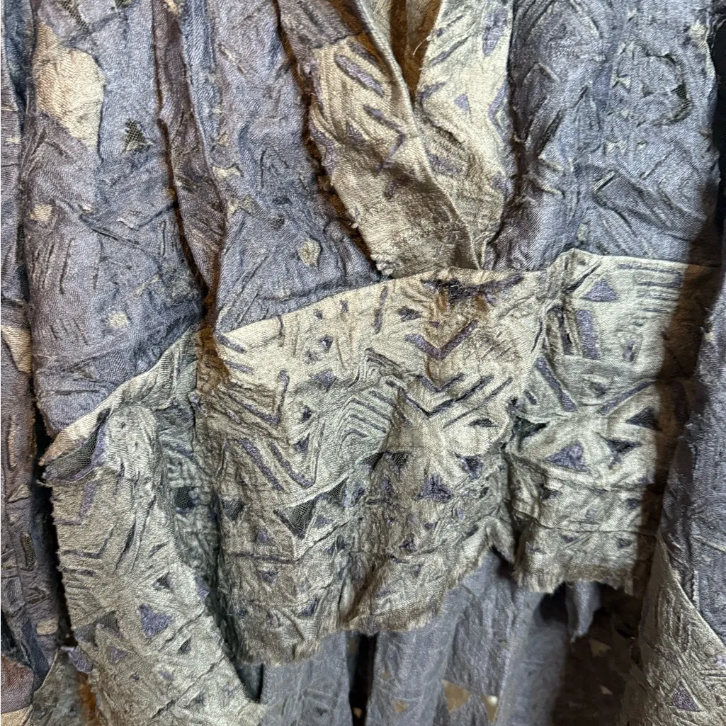 Donna Karan Runway Collection Ocean Pearl Lagonlook Wearable Art Textured Tunic - Image 5