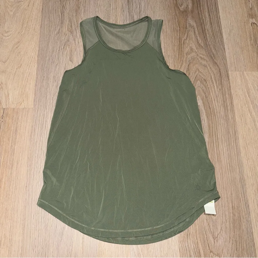 NWT Offline by Aerie Sweat Sesh Tank Top in Olive Fun - Olive Green - Size XXS - Image 2