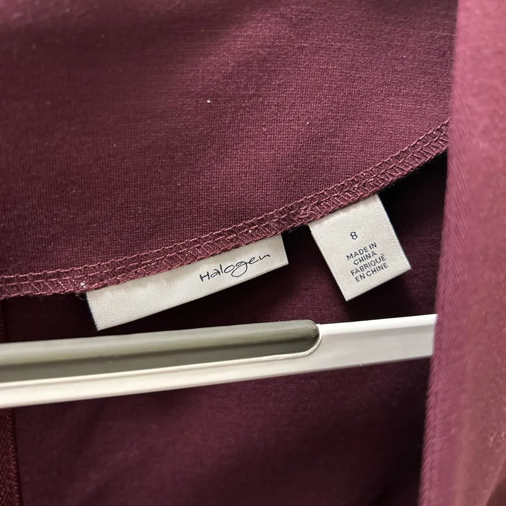 Halogen Deep Burgundy Midi Dress - Image 2