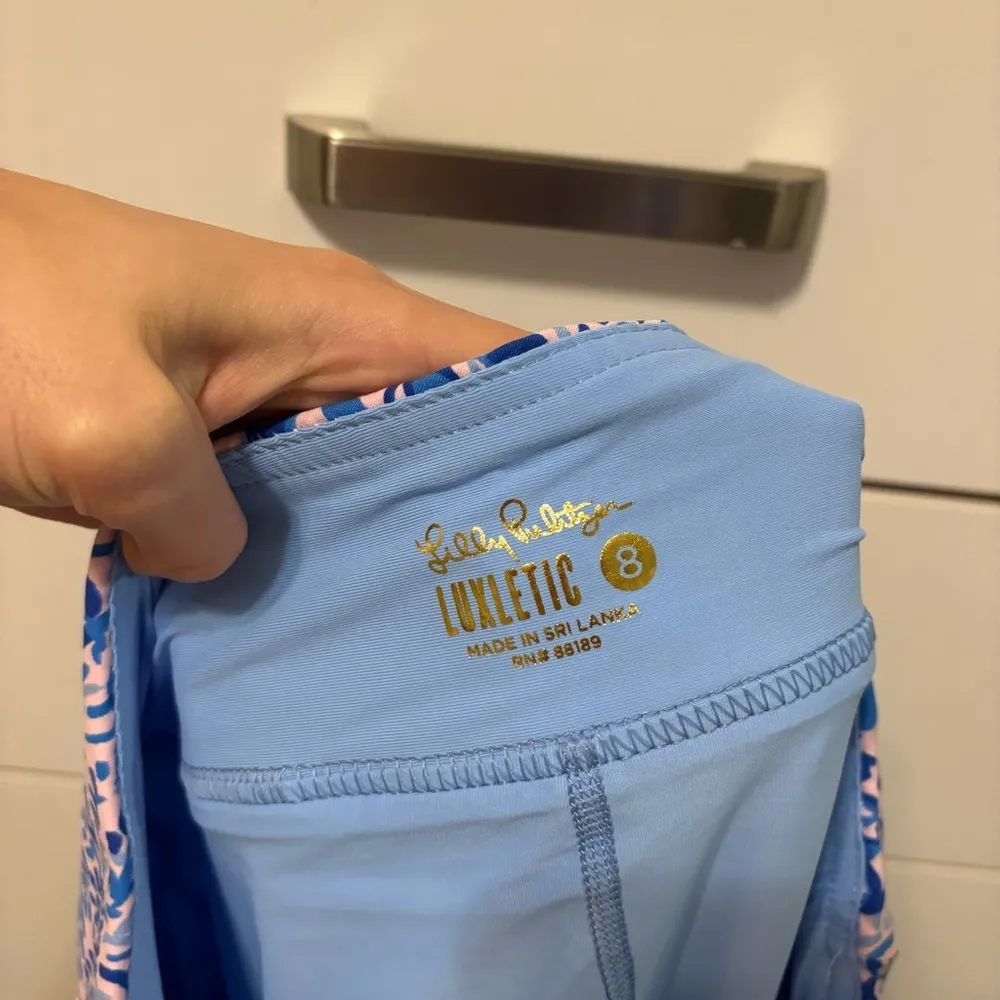 Lilly Pulitzer Monica Skort UPF 50+ Calla Pink High Tides Good Vibes - Image 5