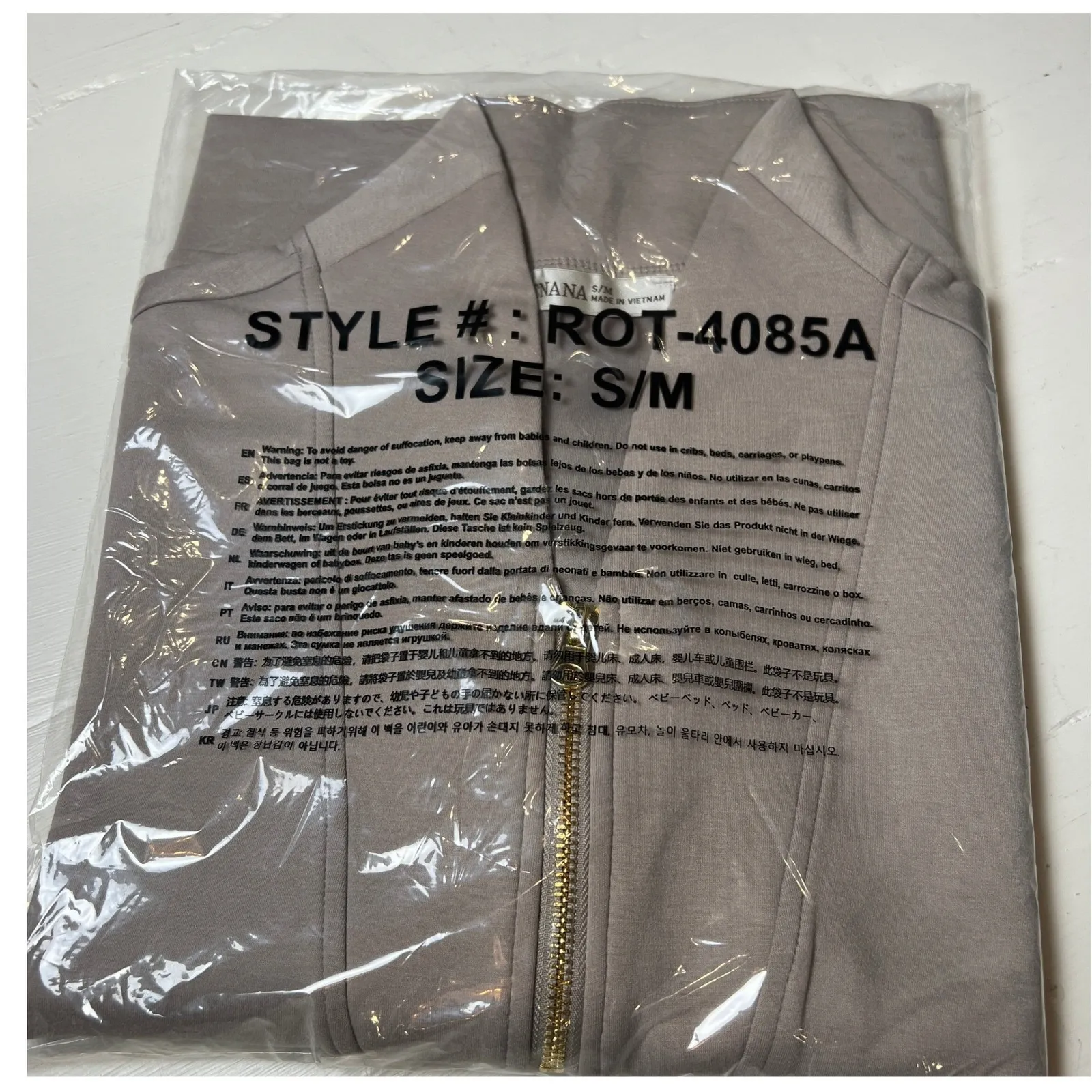 Zenana Women's S/M Ash Mocha Half Zip Short Sleeve Pullover Cleanfit Neutralcore - Image 9