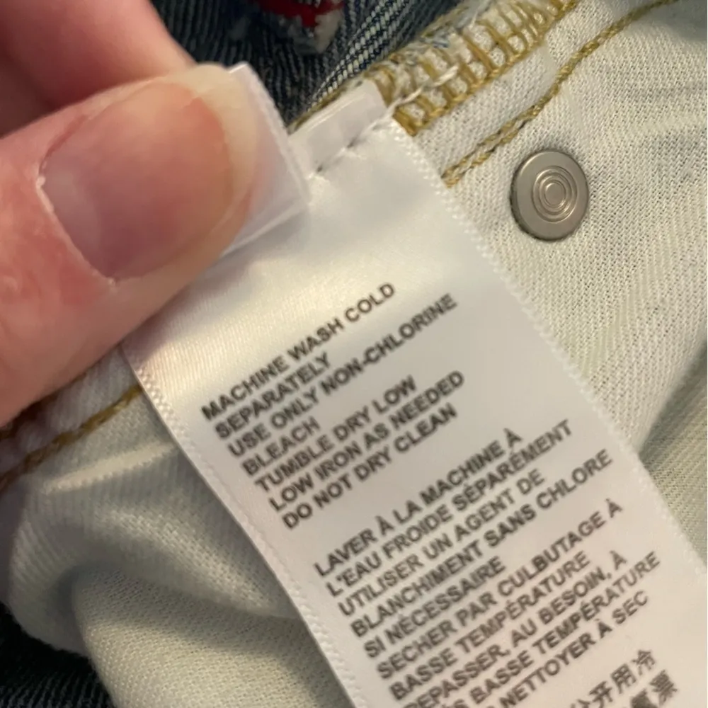 Light Wash Exposed Seam High Rise Slim Straight Jeans - Image 6