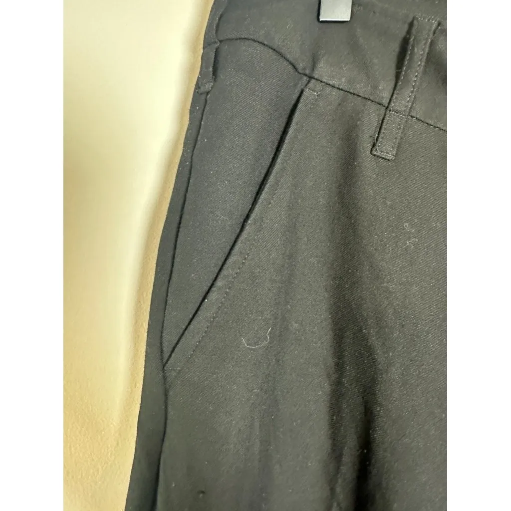 UNITED COLORS OF BENETTON‎ BLACK WIDE LEG PLEATED TROUSER PANTS EUC SIZE 8 - Image 3