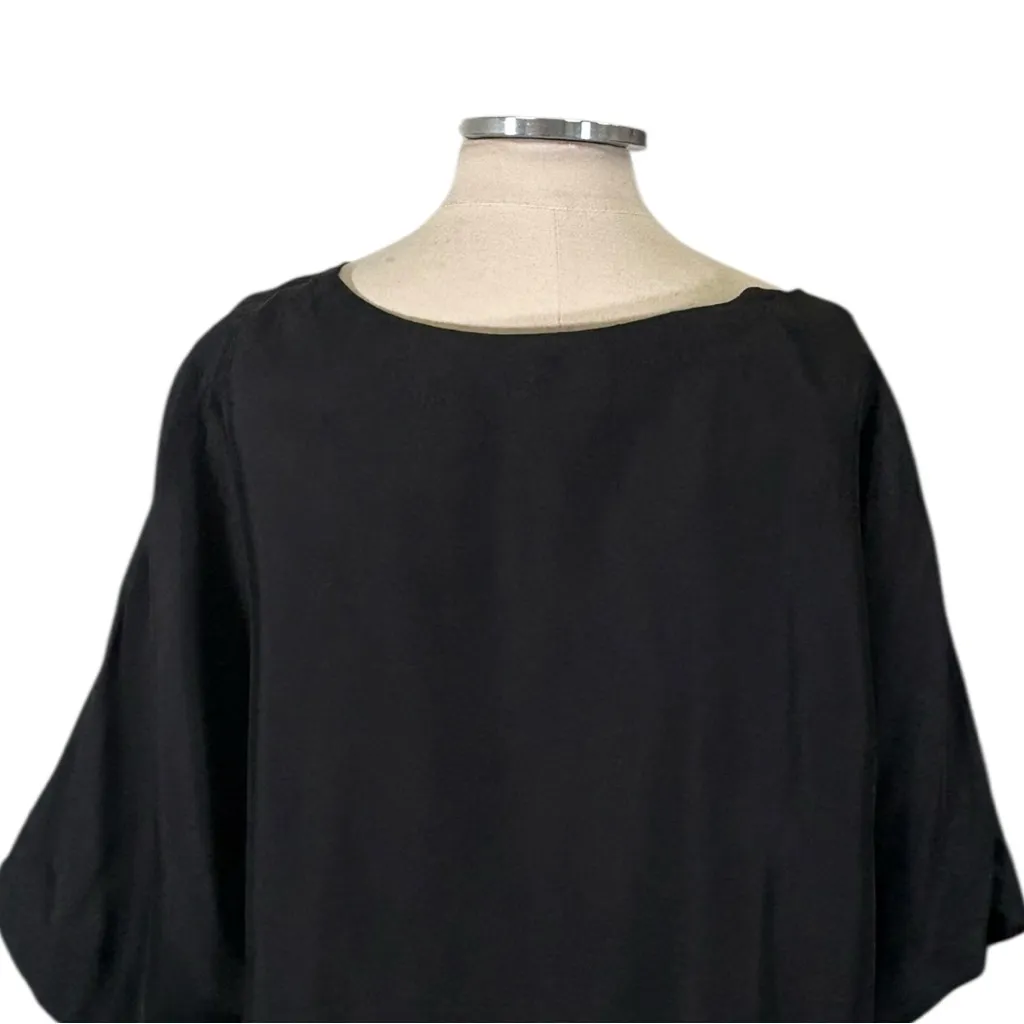 Tibi Satin Short Sleeve Oversized Top Size Medium - Image 7