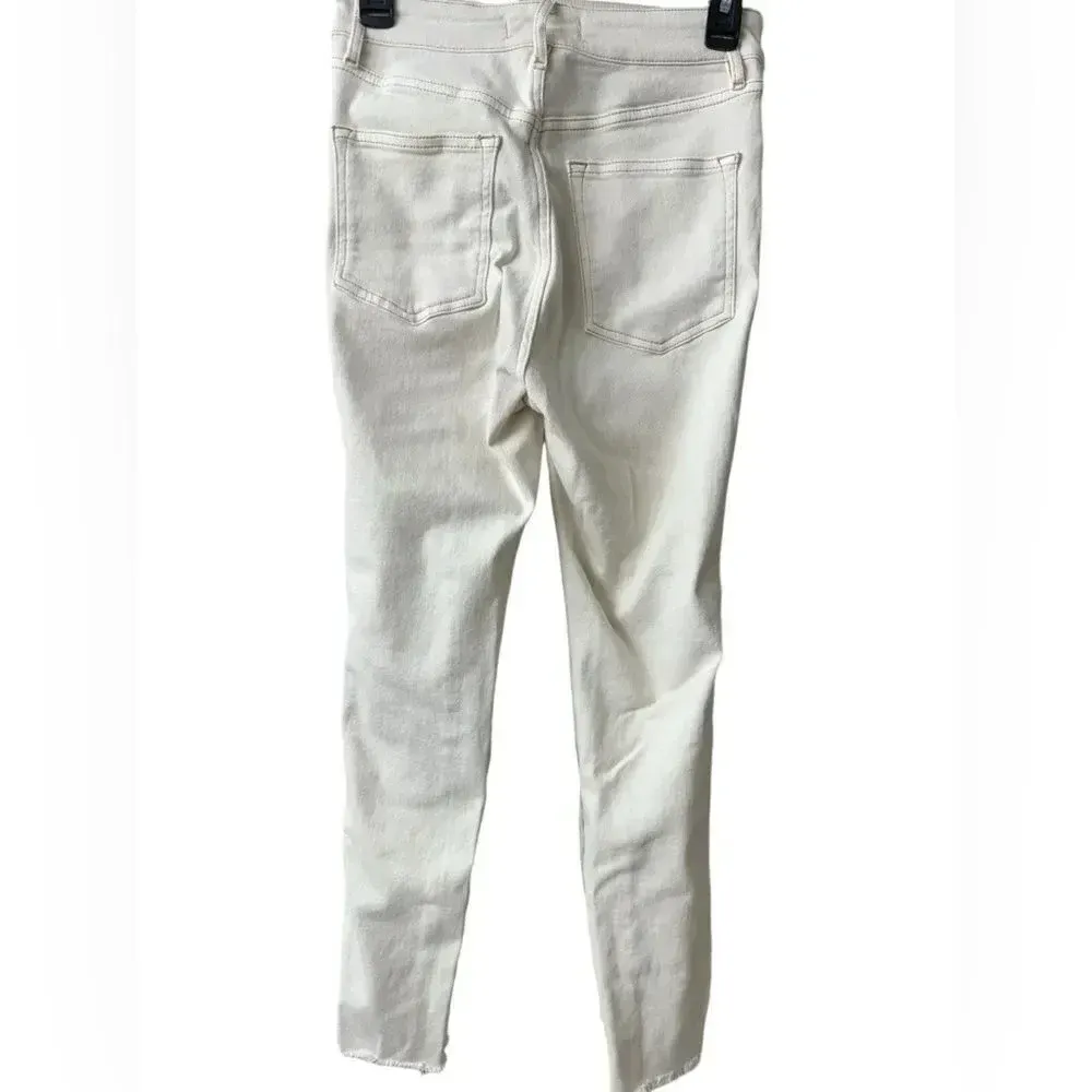 we the free free‎ people off white skinny denim jeans size 28 - Image 6