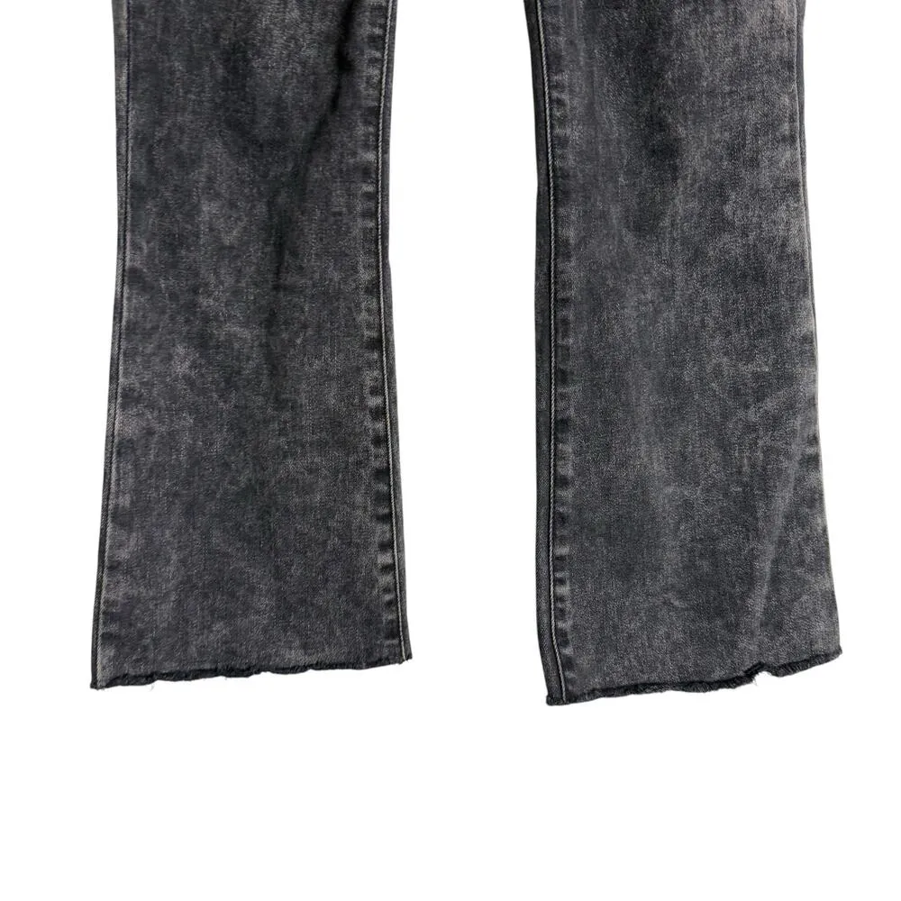 Frame Le Crop Mini Boot Cut Jean in Rockstar Black Acid Wash Size 23 - Image 7