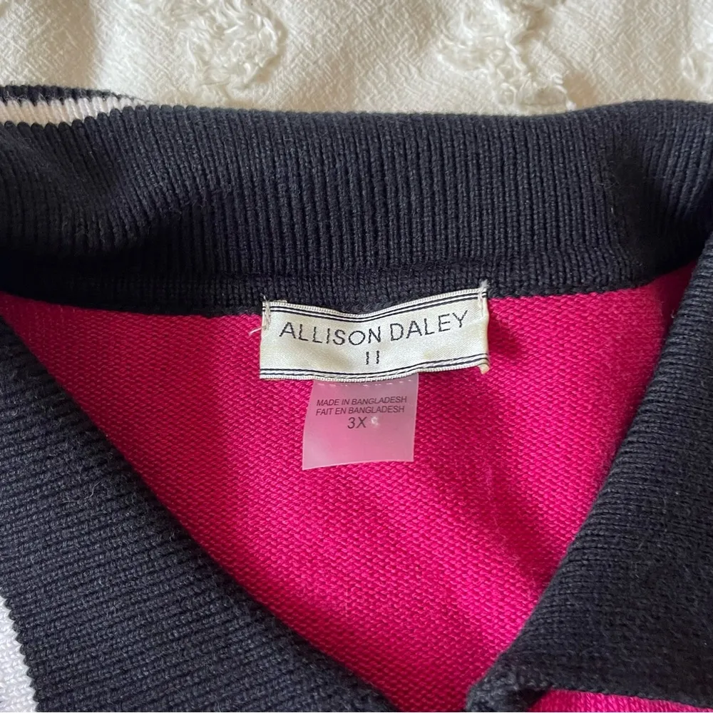 Allison Daley Embroidered zip up grandma sweater - Image 5