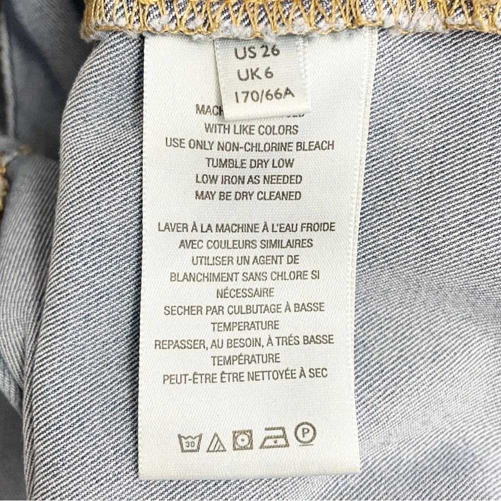 Free People Float On Super Flare Jeans Love Letters Medium Wash Wide Leg Size 26 - Image 10