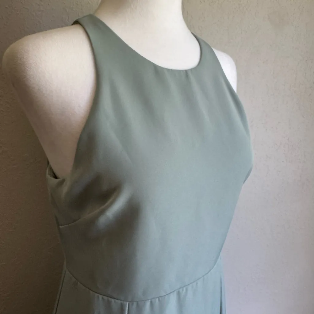 Show Me Your Mumu Teal Blue Chicago High Neck Bridesmaid Dress Womens M - Image 2