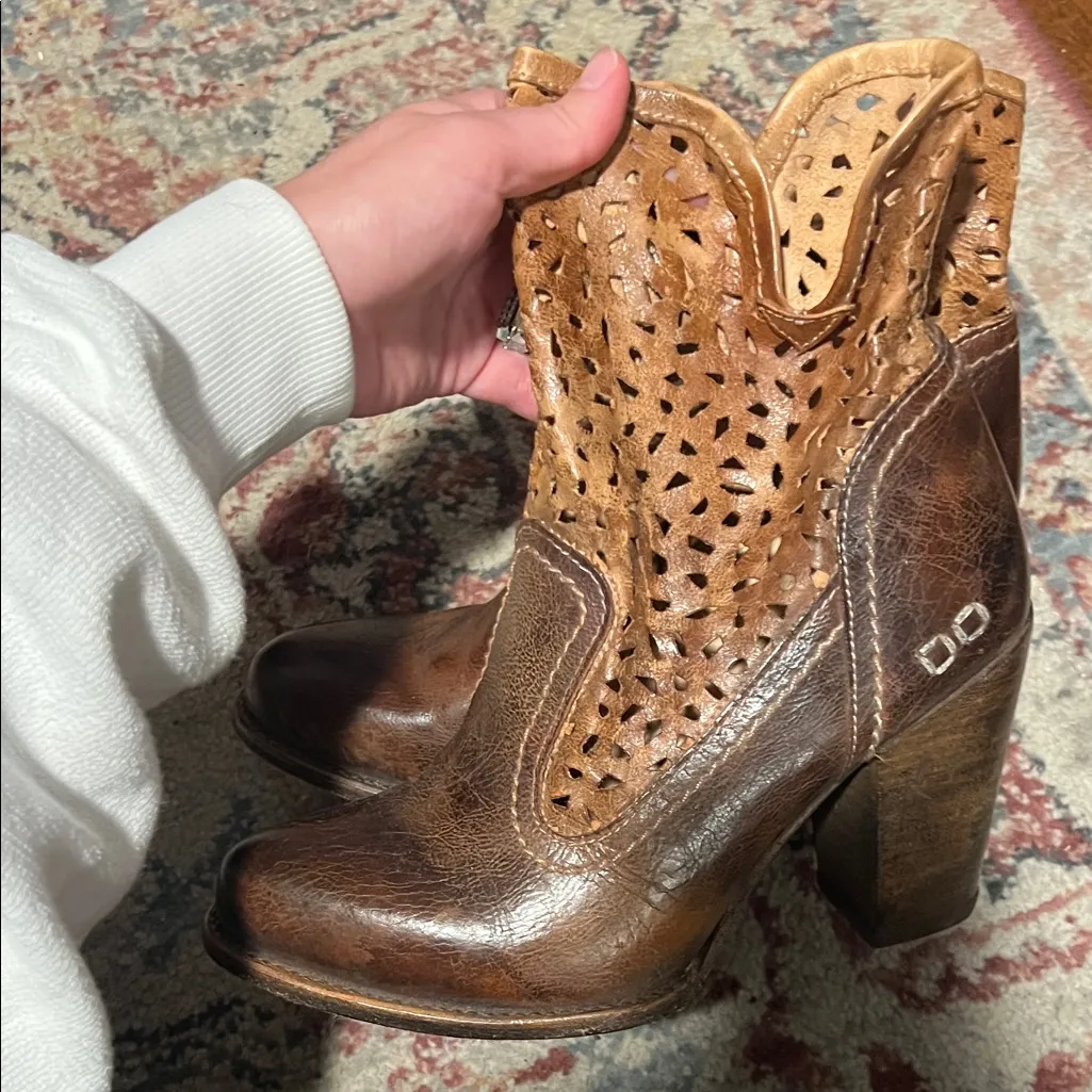 BED|STU Irma Leather Western Boots Brown Size 8.5 - Image 3