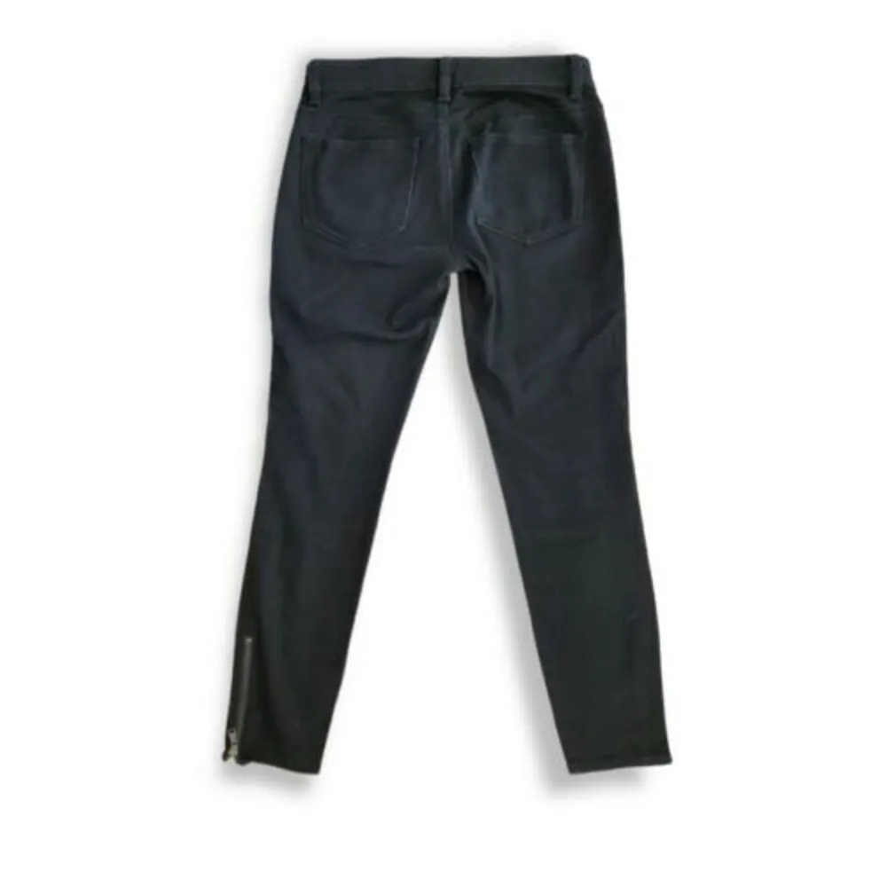 Ann Taylor Jeans Modern Fit Black Denim Women's Size 0 w/Ankle Zippers - Image 5