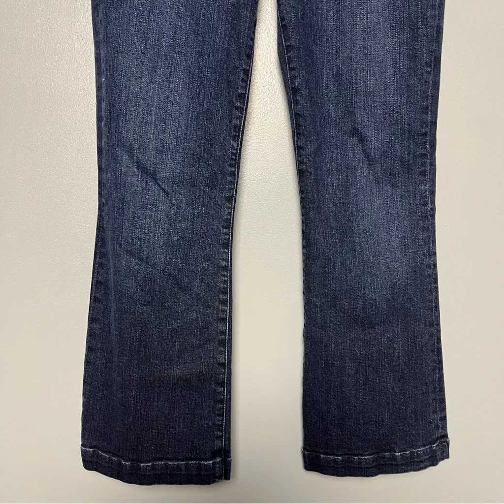 Frame Le Crop Mini Kick Flare Lace Up Dark Denim Jeans Womens Size  28 - Image 4