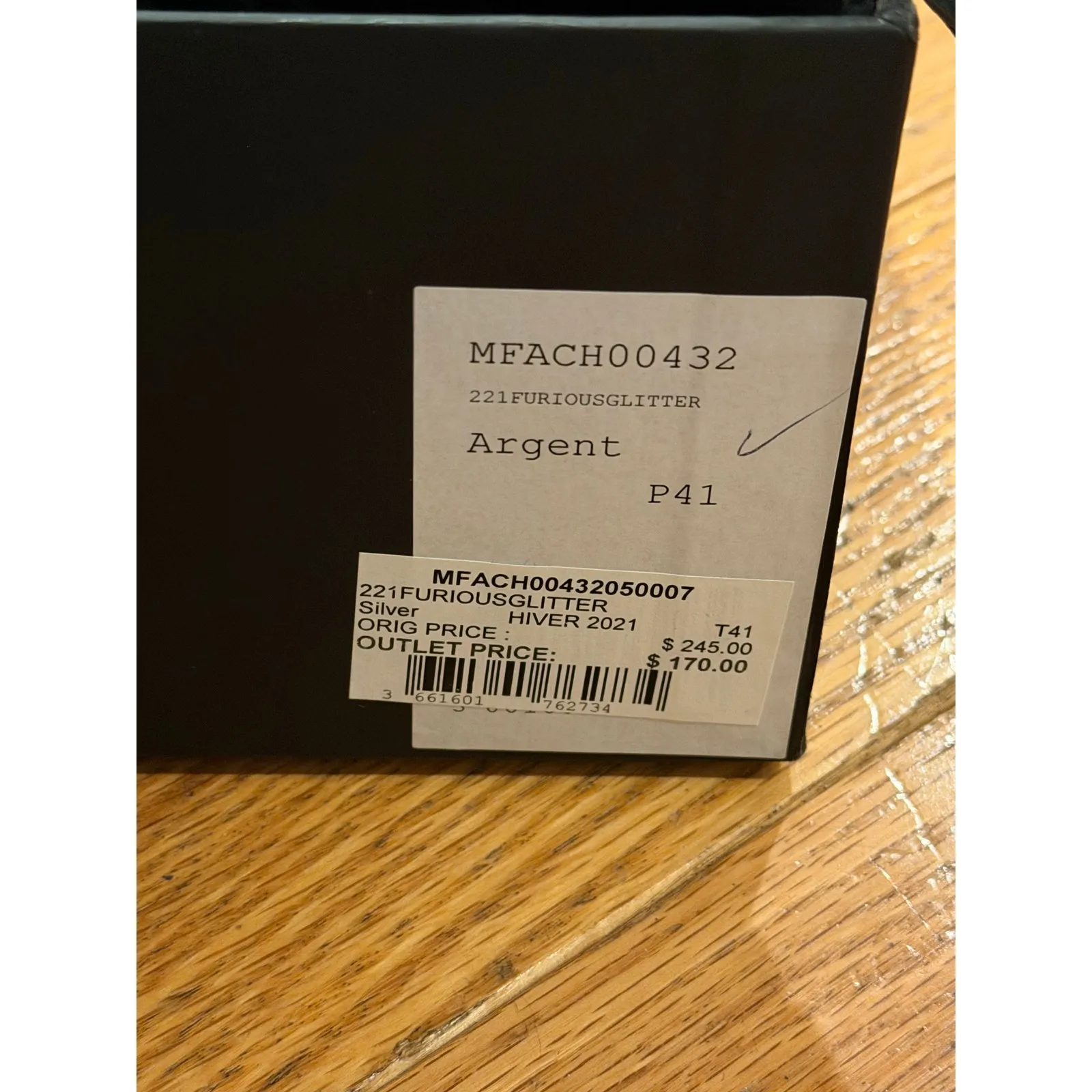 NEW IN BOX Maje Furious Fashion Sneakers Black white size 41 - Image 11