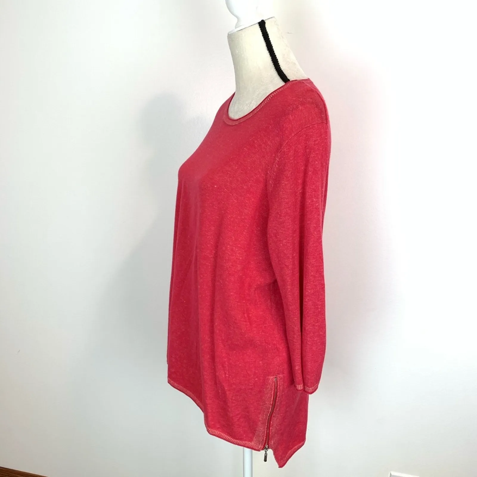 Nordstrom Collection Sweater Cashmere Silk Blend L - Image 2