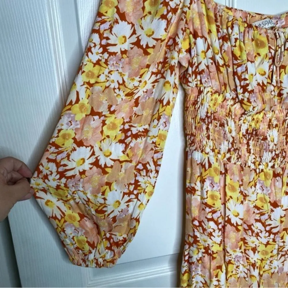 NWT L*Space Yellow Floral Printed Cassidy Dress - Image 5