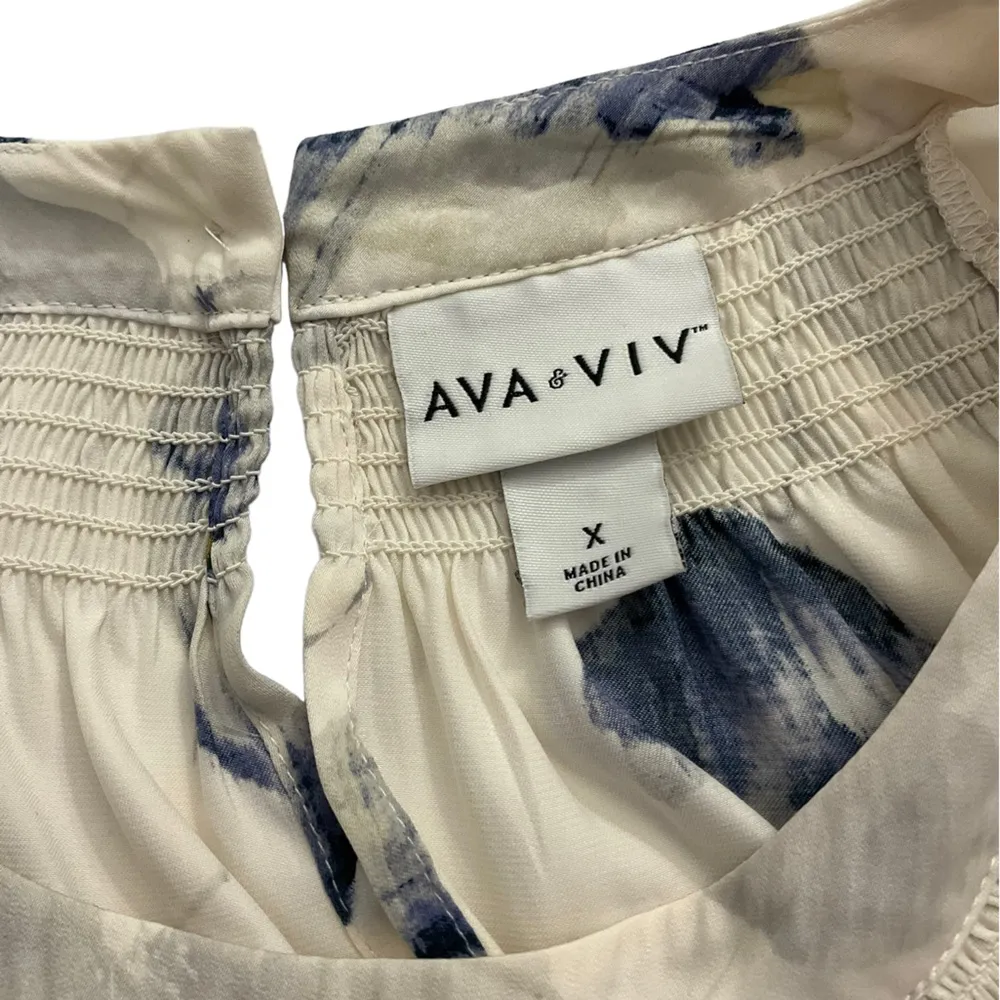 Ava And Viv Womens Size X plus / XL Floral Long Sleeve Blouse Top - Image 5