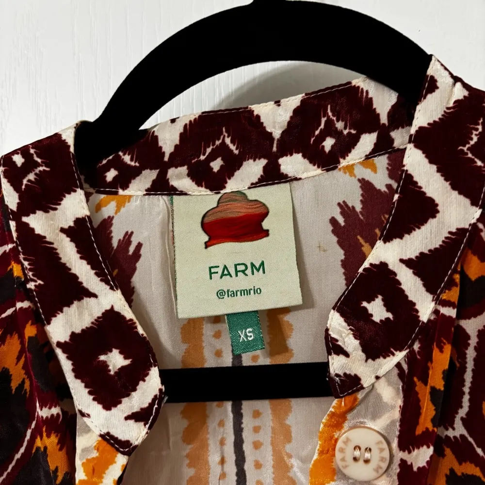 Farm Rio Cream Toucans Scarf Maxi Dress Size XS - Image 6