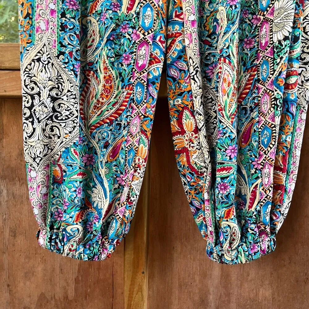 Cupshe  Women's Lightweight Colorful Boho Pants Size S. NEW - Image 4