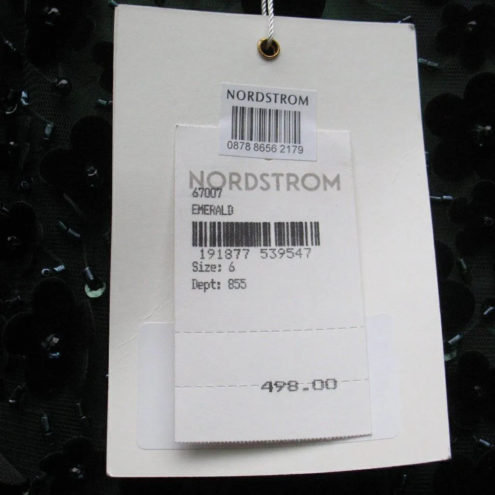 Mac Duggal 67007 Womens Green Embellished Illusion Fit & Flare Dress Gown - Image 14