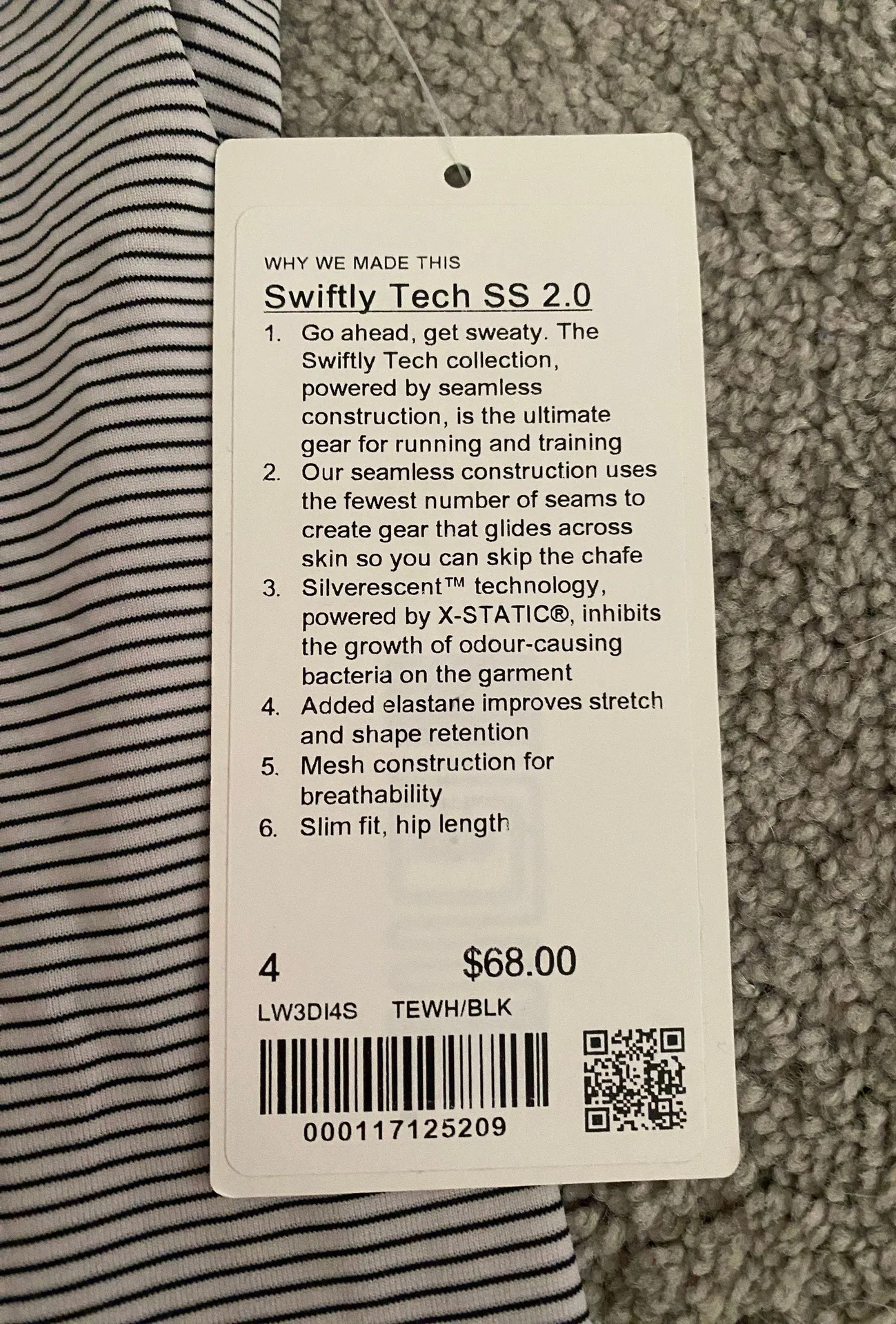 Lululemon Swiftly Tech Size 4 - Image 2