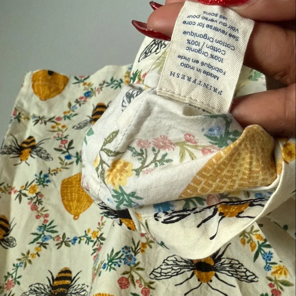 NEW Printfresh Short PJ Top in Sweet Bee Medium - Image 6