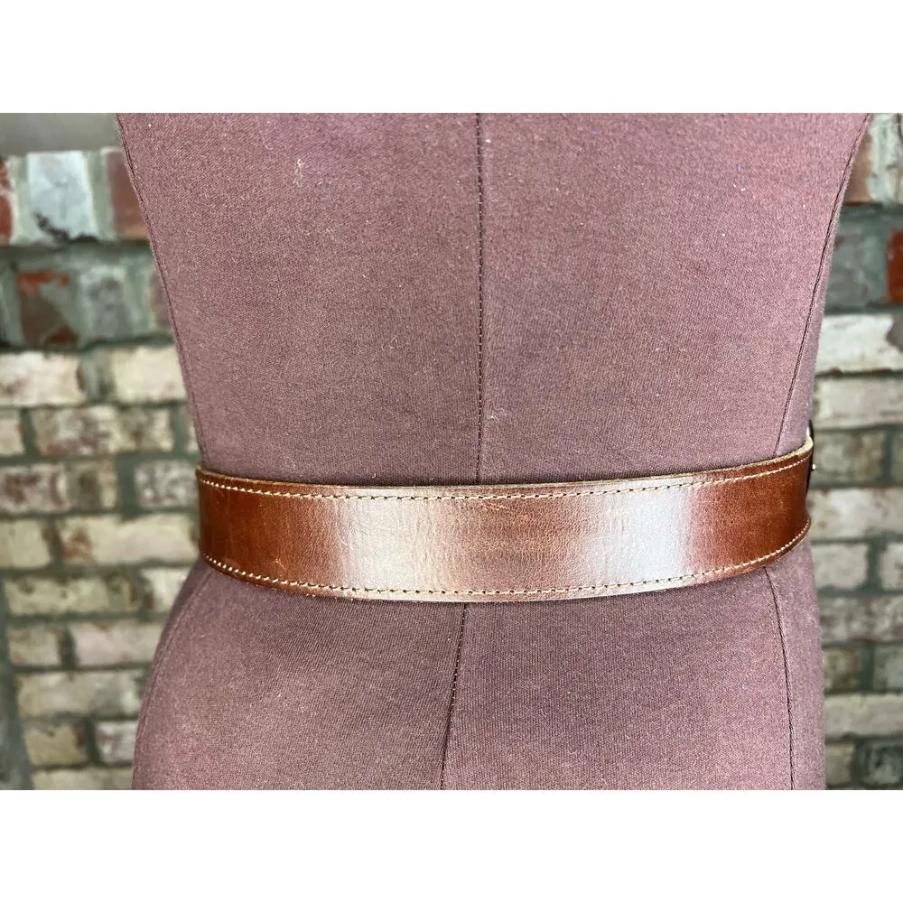 Columbia leather belt brown size 36 - Image 7