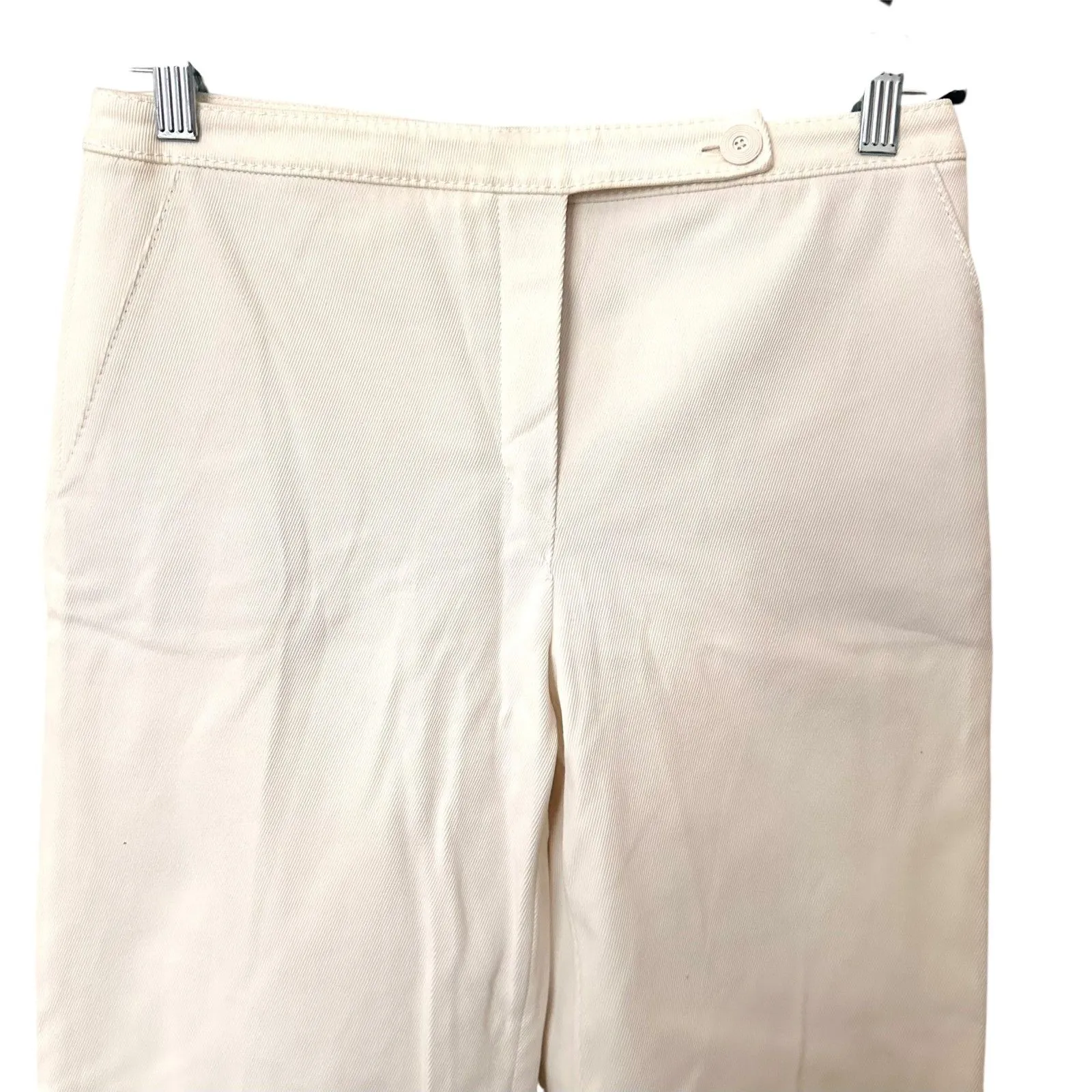 VALENTINO Straight Leg Jeans White Sz 4 - Image 4
