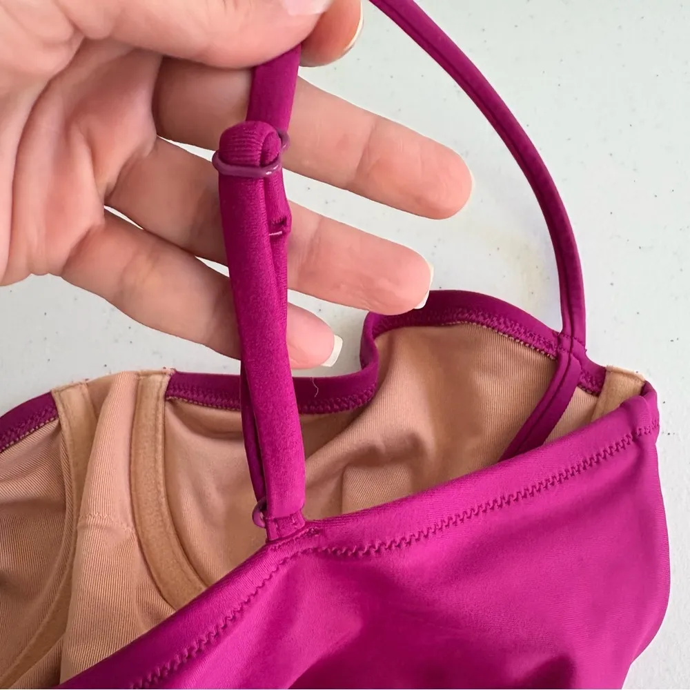 NWT J. Crew Heritage balconette underwire one-piece swimsuit Fuchsia berry 8 - Image 6