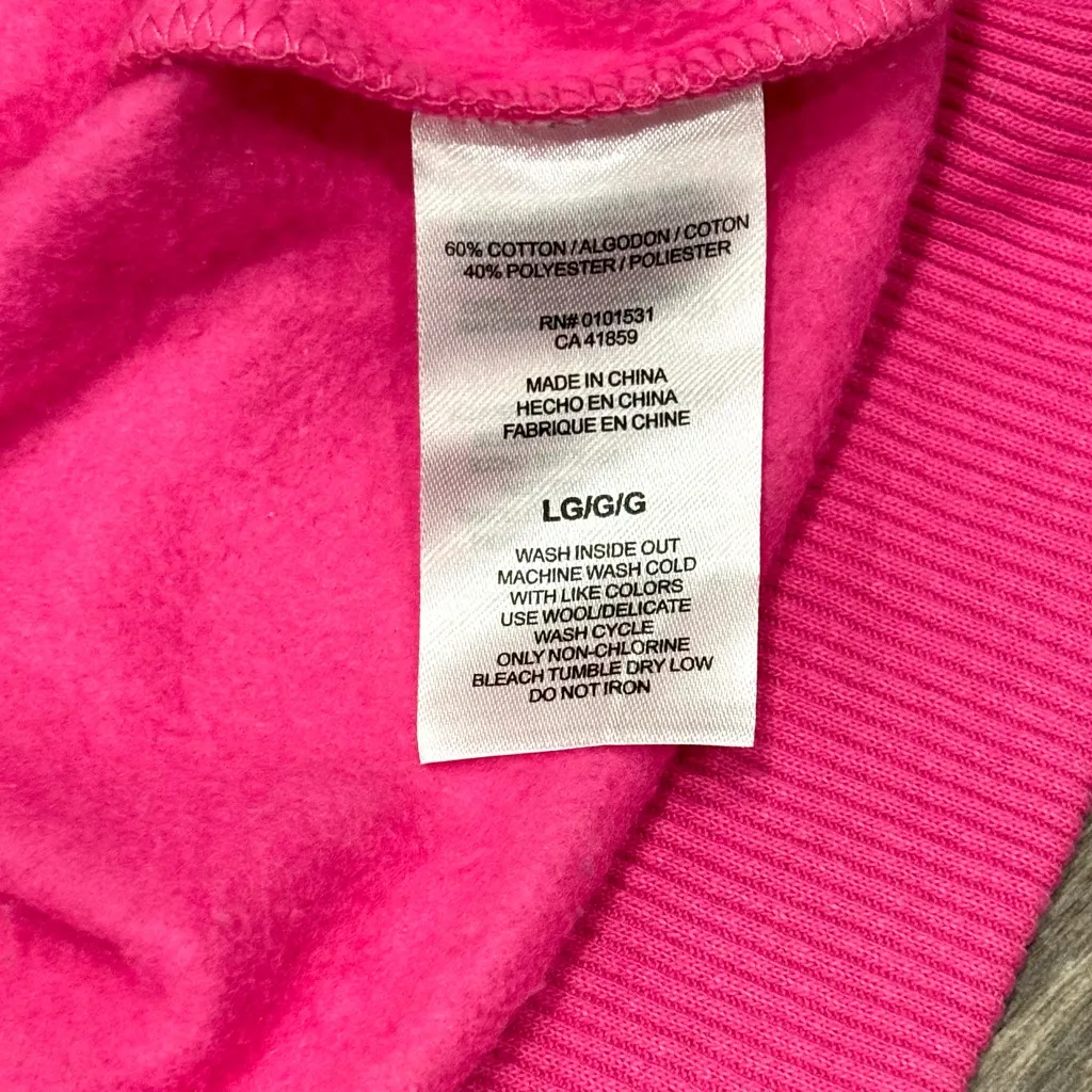 Disney Winnie the Pooh Pink Crewneck Sweatshirt Size Large Tigger Piglet Eeyore - Image 3