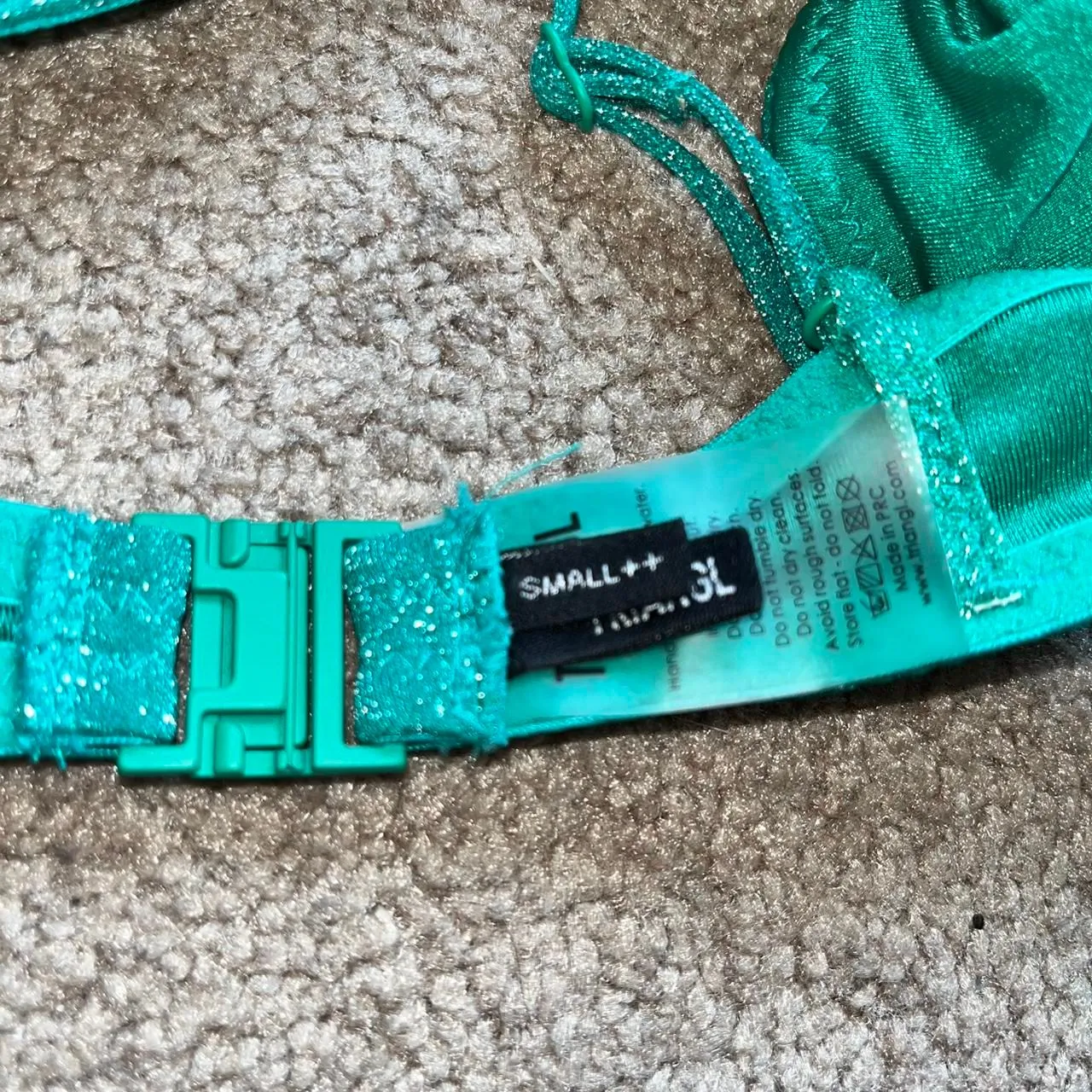 Triangl Women's Green and Blue Bikini - Image 3