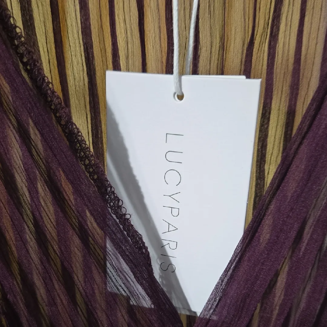 🆕️Lucy Paris Deep Purple Maxi Dress Set - Image 3