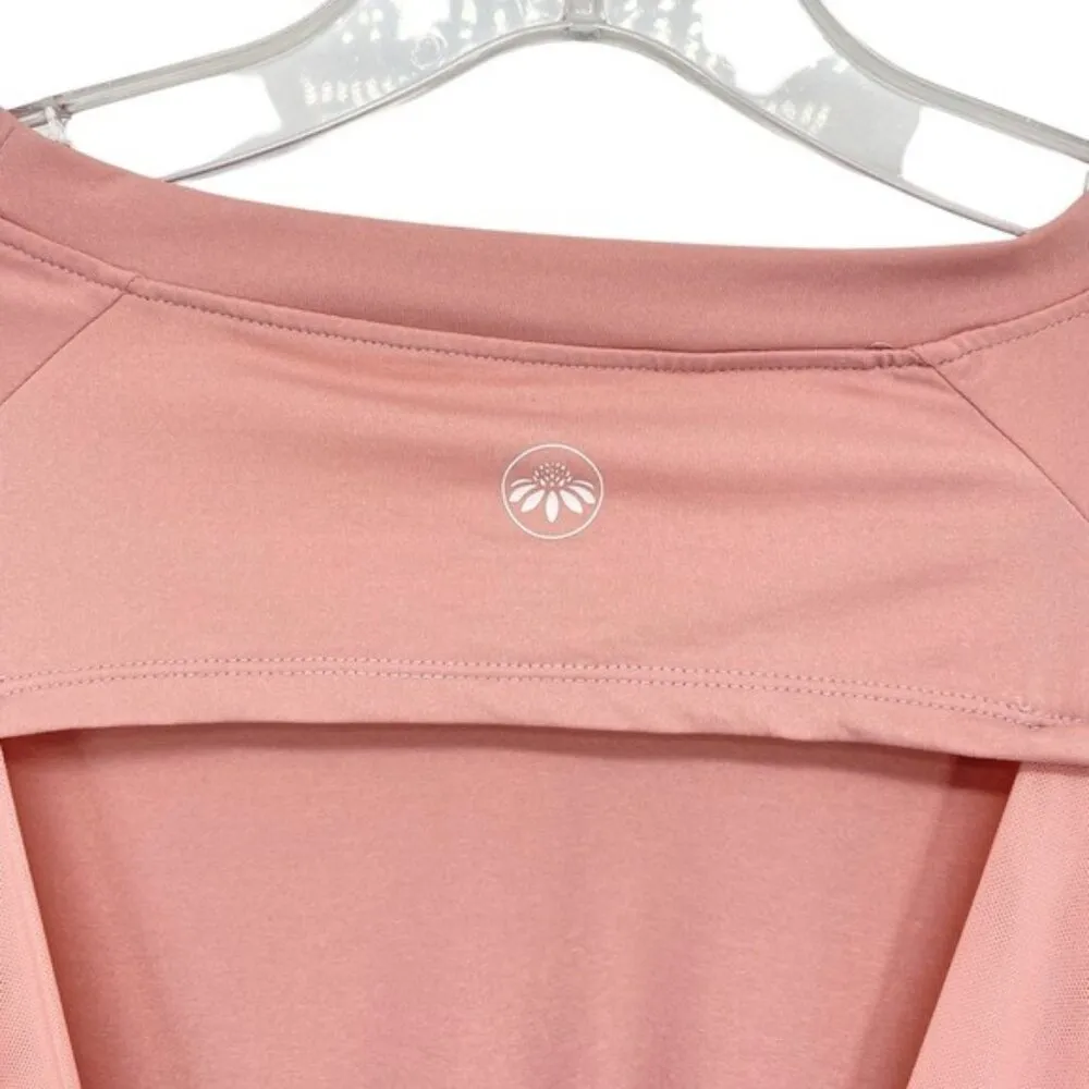 Senita Athletics Long Sleeve Wrap Open Back Top Activewear - Image 7