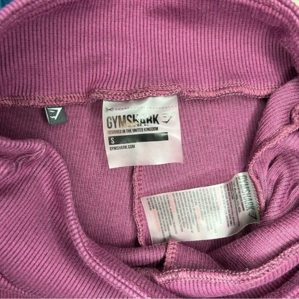 Gymshark Slounge Ribbon Bottoms ribbed athletic leggings women's size small - Image 9