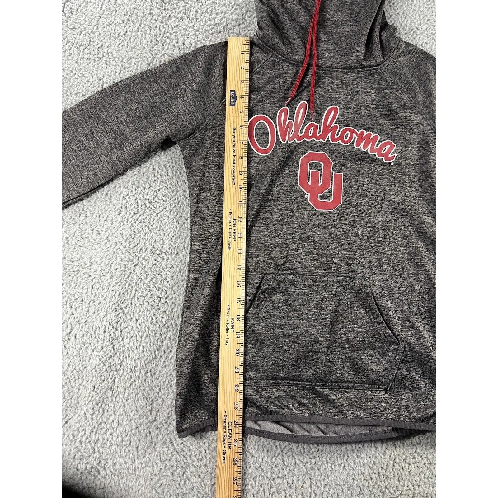 Colosseum Oklahoma University Sweatshirt Women‎ Medium Fleece Cowl Neck Pullover - Image 4