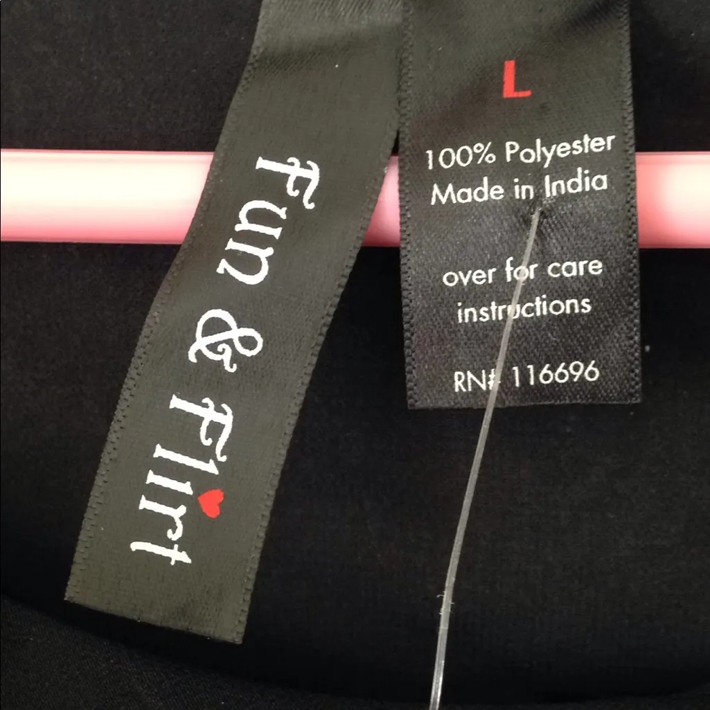 FINAL MARKDOWN Ladies' NWT Fun & Flirt Sheer Sequined Top (L) - Image 5