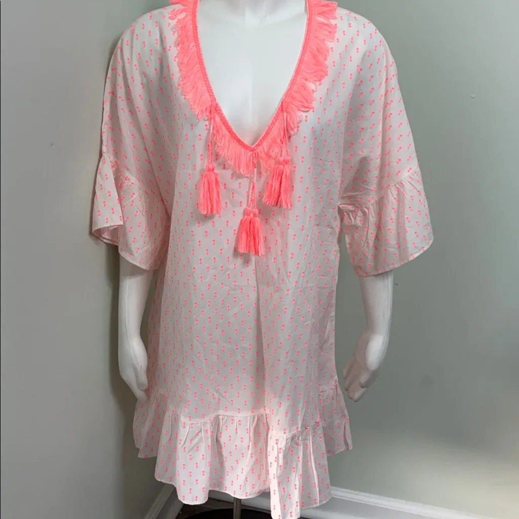 Lilly Pulitzer Tangelo Neon Clip Kipper Coverup Women Size L/XL - Image 7