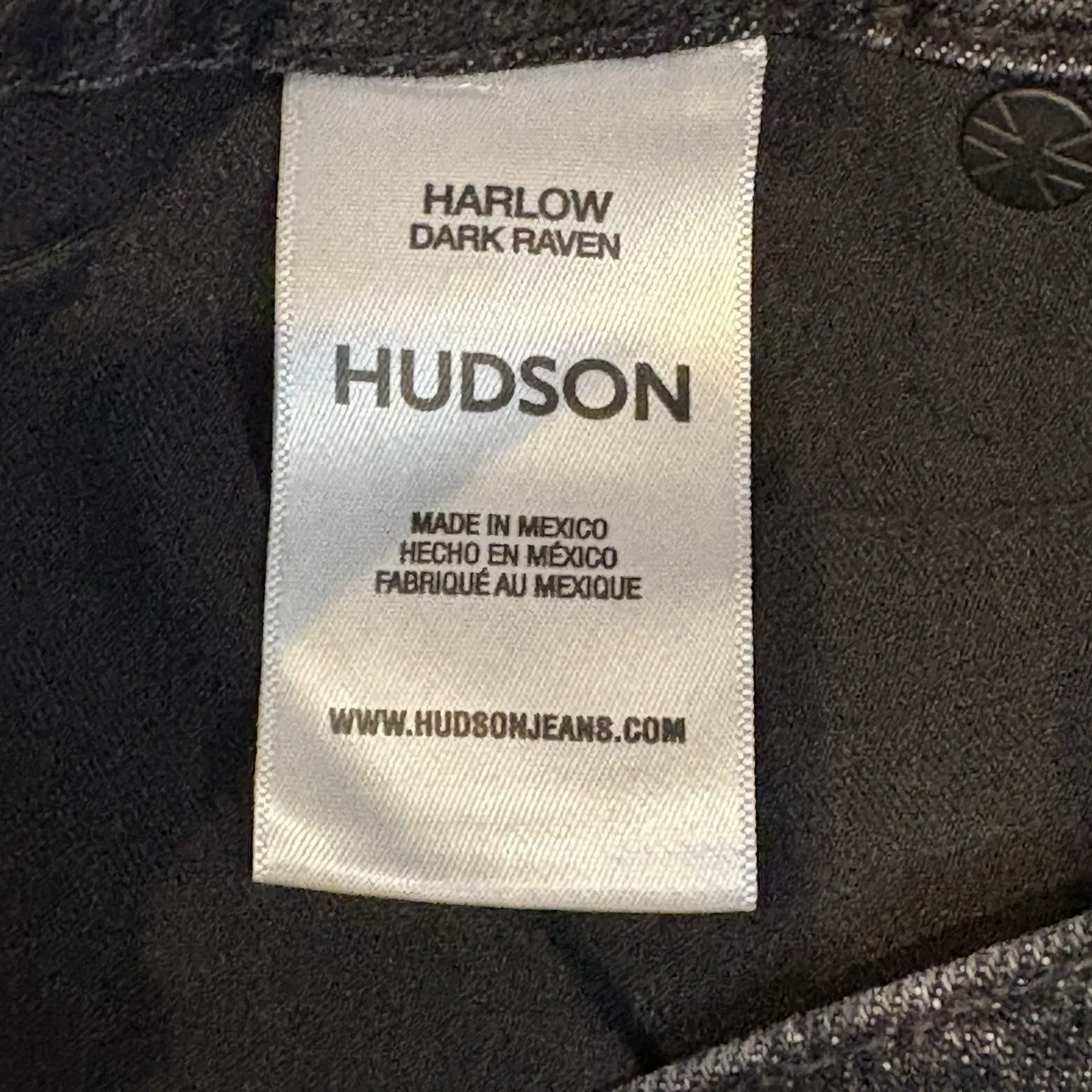Hudson Women's Harlow Ultra High Rise Dark Raven Black Ankle Jeans Size 27 - Image 8