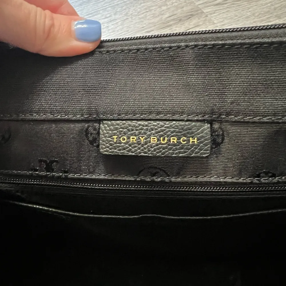 Tory Burch Leather & Canvas Tote Bag - Image 5