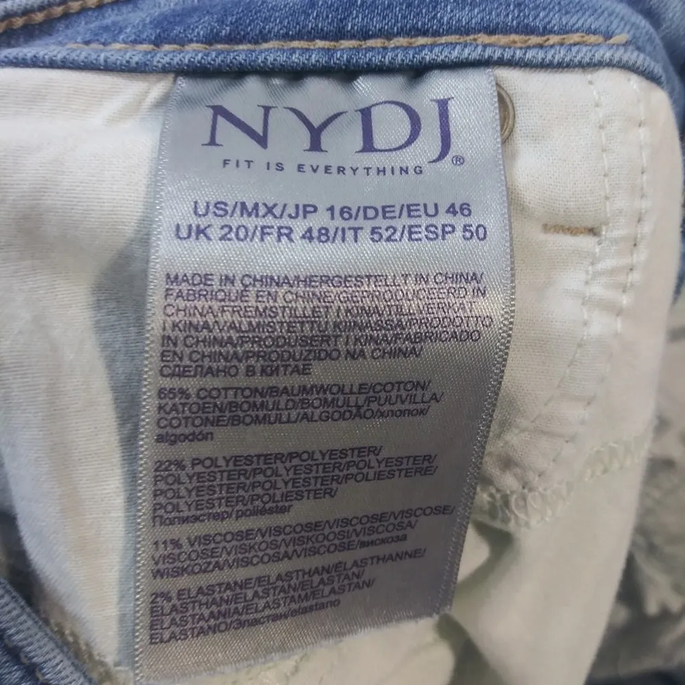 NYDJ Ami High Waist Skinny Jeans Clean Brookes Size 16 - Image 8