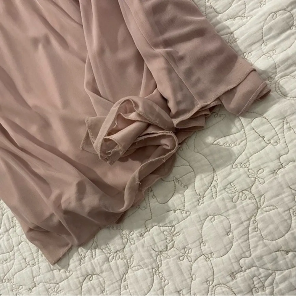 David’s Bridal Bridesmaid Gown Homecoming Prom Dress Size 10 Pink One Shoulder - Image 6