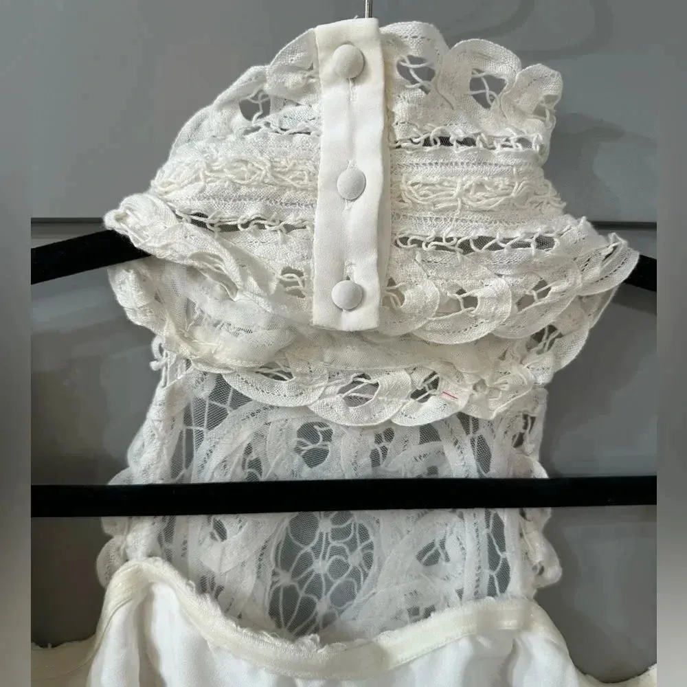 Free People Olympia Lace Bodycon backless Dress Size XS - Image 6