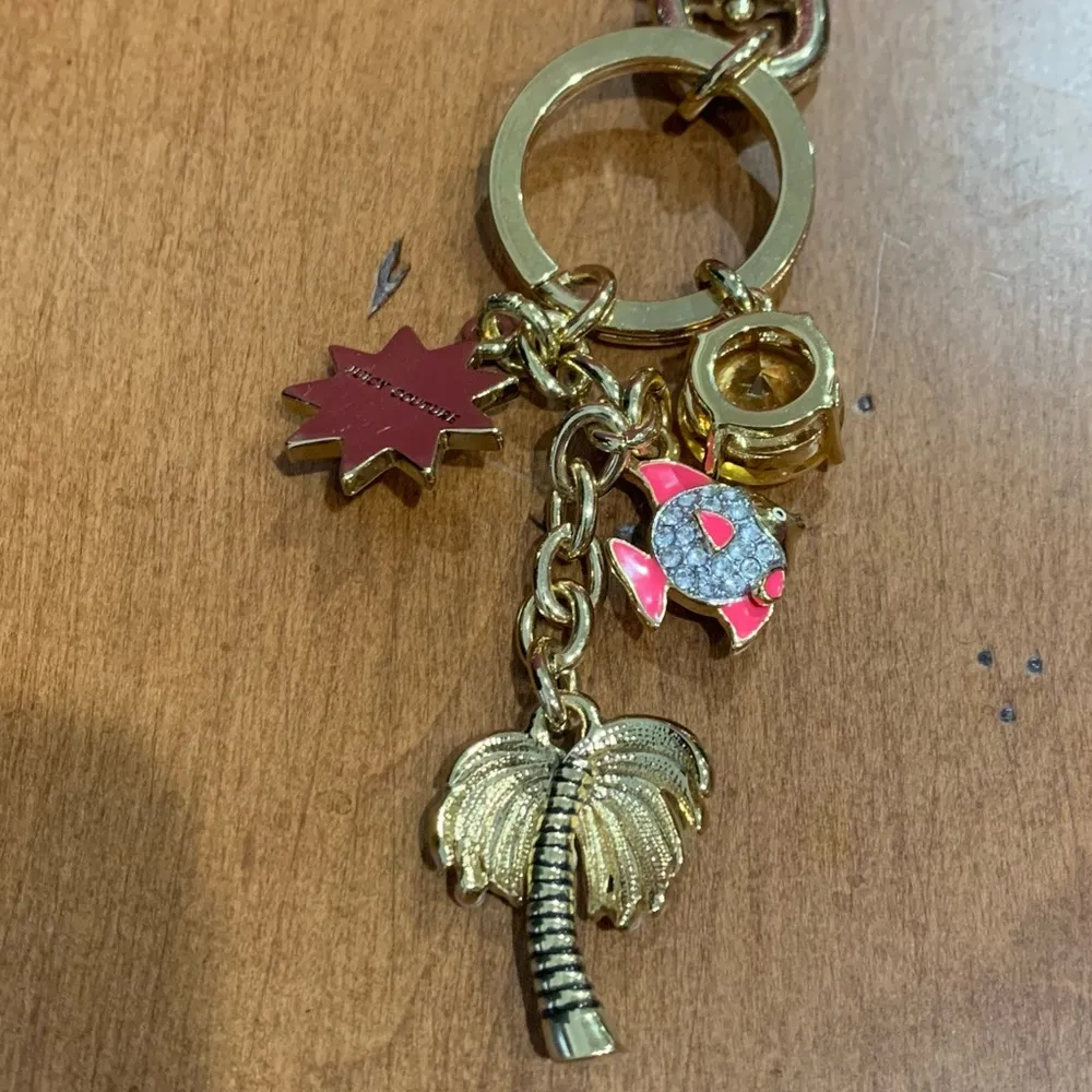 Juicy Couture Pam Gela Pave Crystal Palm Tree Charm Key Fob - Image 5