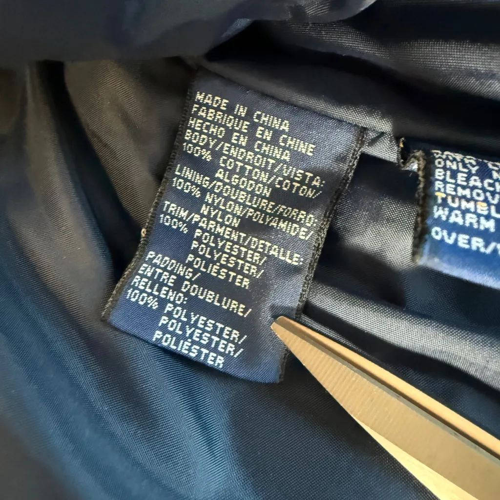 Vintage Tommy Jeans Girl Hilfiger Denim Puffer Vest Womens Medium 90 Y2K Quilted - Image 7