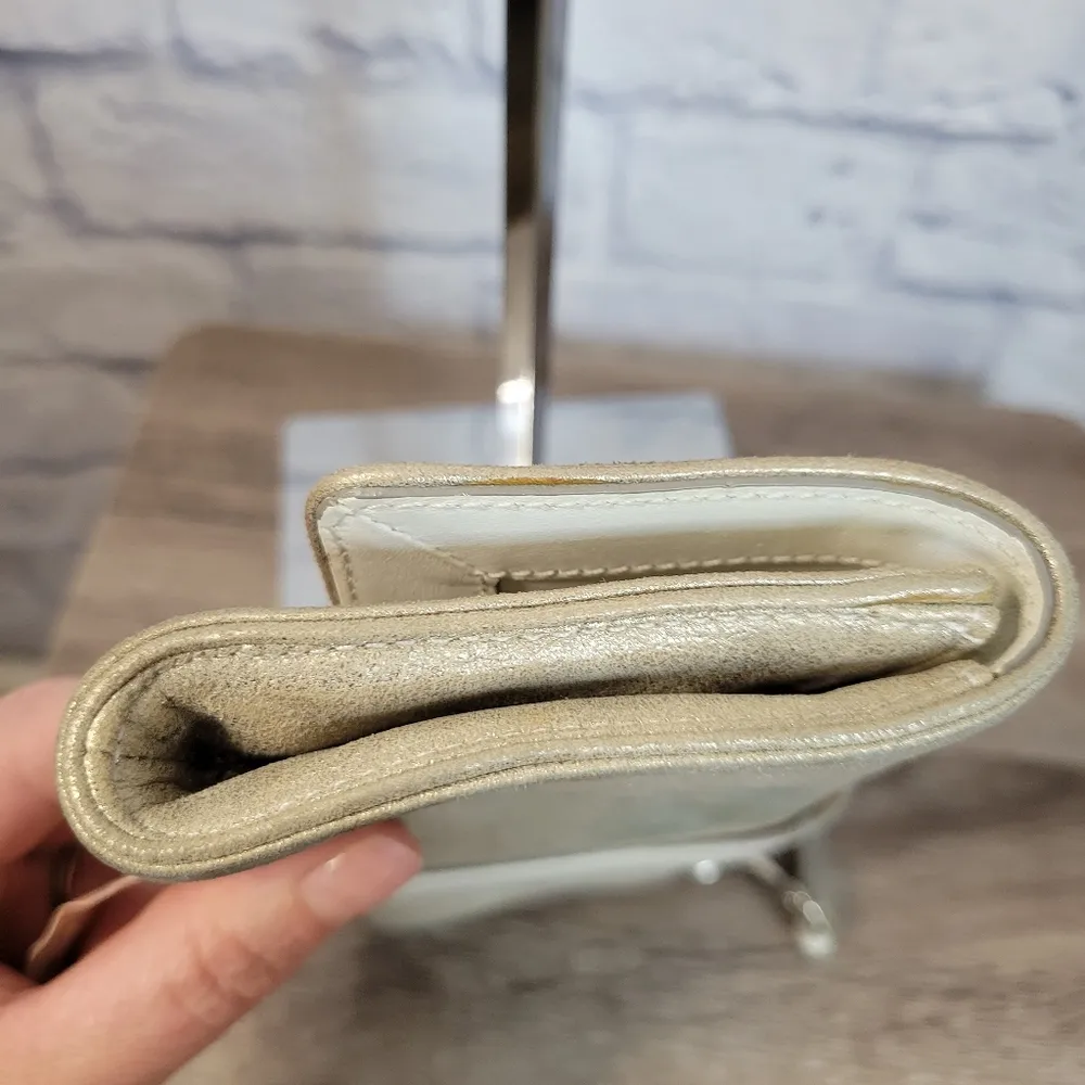 Coach  Gold Leather  Pouch - Image 10