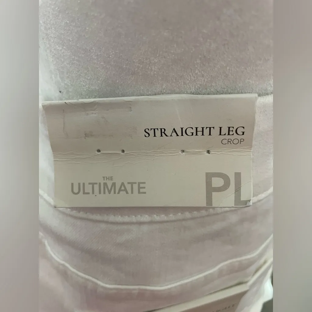 Soft Surroundings Ultimate Denim Pull On Straight Crop Pants White - Image 5