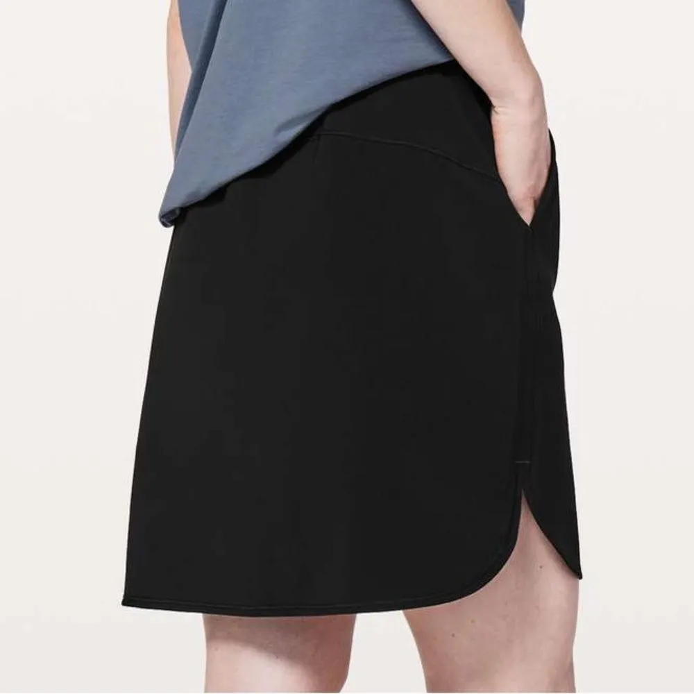Lululemon On The Fly Skirt Black Travel Quick Dry Mini Skirt Women’s Size 4 | XS - Image 4