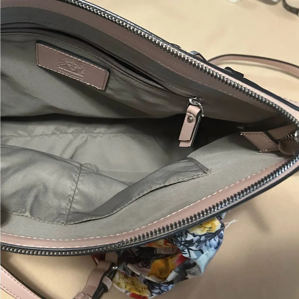 Purse Elegant Blush Quilted Satchel by Anne Klein-like new-gorgeous - Image 6