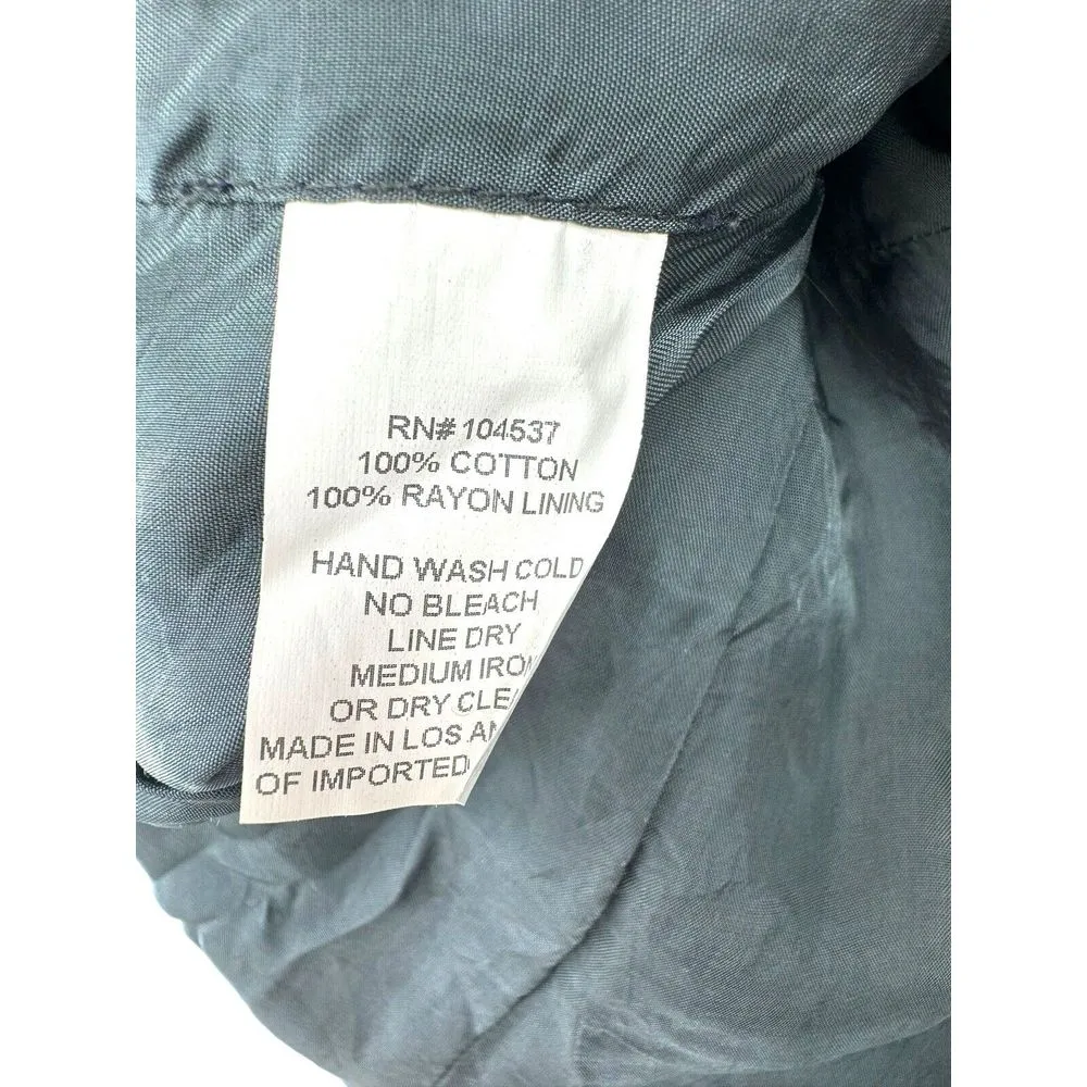 Burning Torch Jacket Dress Anthropologie Boho Western Pockets Button Down‎ Lined Size L - Image 8